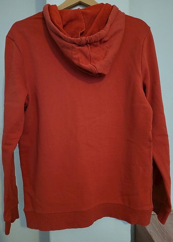 Mavi Kırmızı Kapüşonlu Sweatshirt - Görsel 4