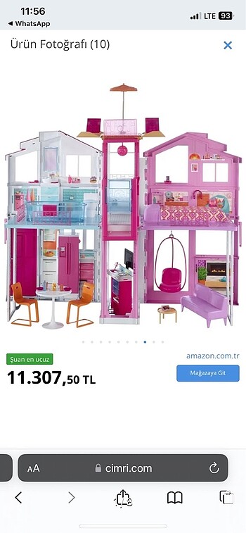 Barbie iki katlı muhteşem malibu evi DLY 32