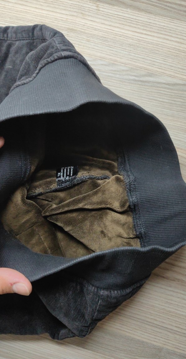 Siyah Süet Kadın İçlikli pantolon - Görsel 3