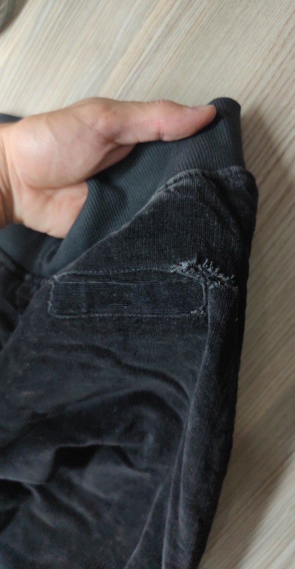 Siyah Süet Kadın İçlikli pantolon - Görsel 4