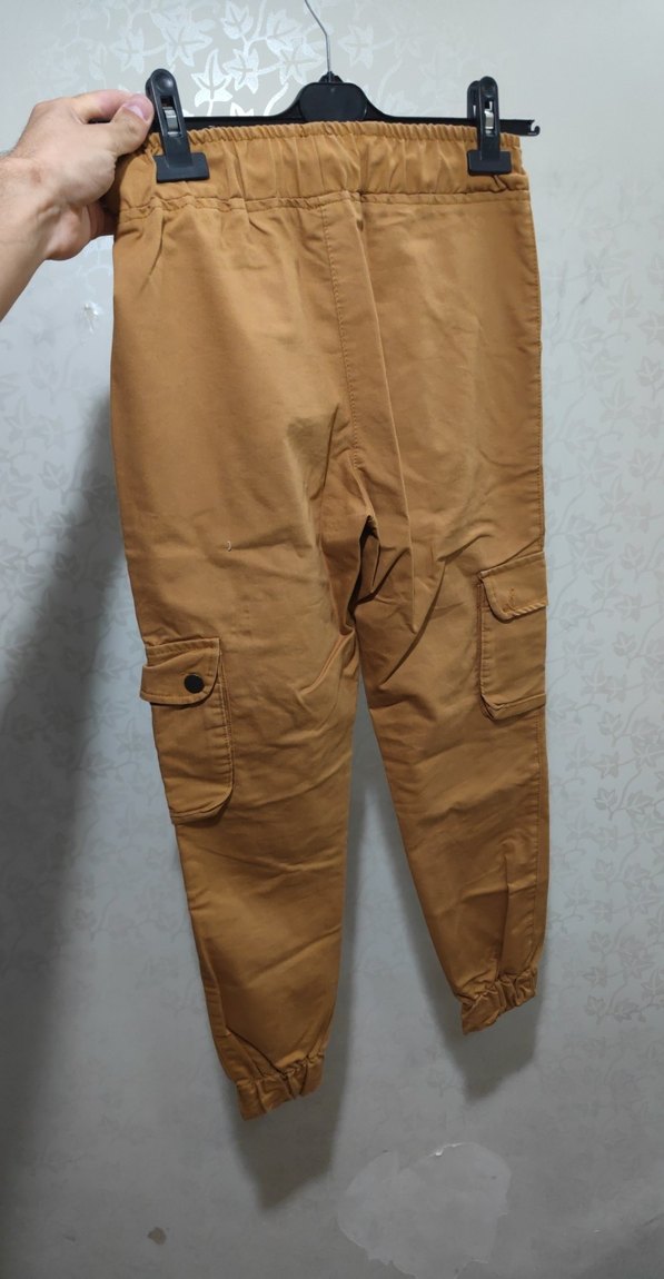 Bej Loose Fit  Kadın Kargo Pantolon - Görsel 2