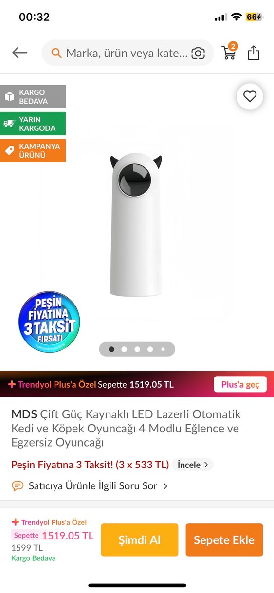 ROJECO Otomatik Lazerli Evcil Hayvan Oyuncağı - Görsel 4