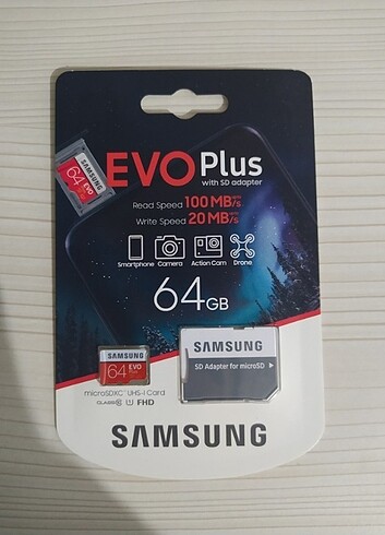 Samsung 64 GB hafıza kartı 