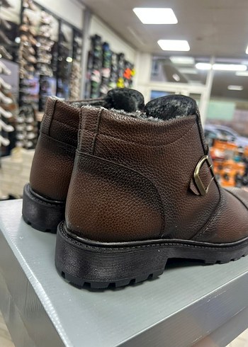 Kahverengi Deri Erkek Botlar Tokalı - Görsel 4