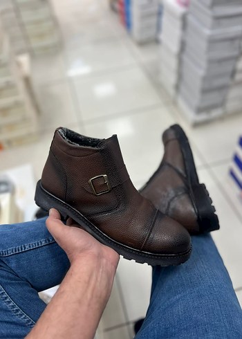 kahverengi Erkek Bot içi kürklü - Görsel 3