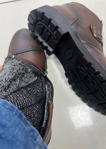 kahverengi Erkek Bot içi kürklü - Görsel 4