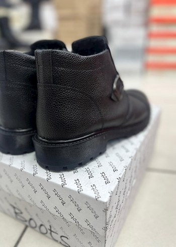 Erkek Siyah tokalı bot içi kürklü - Görsel 4