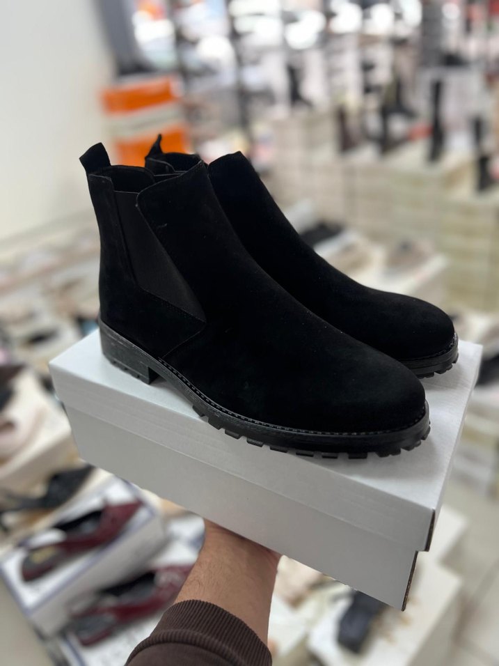 Siyah Süet bot - Görsel 3