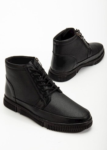 erkek siyah  Bot su geçirmez 1.sınıf malzeme magaza ürünüdür - Görsel 3