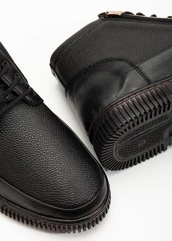 erkek siyah  Bot su geçirmez 1.sınıf malzeme magaza ürünüdür - Görsel 4