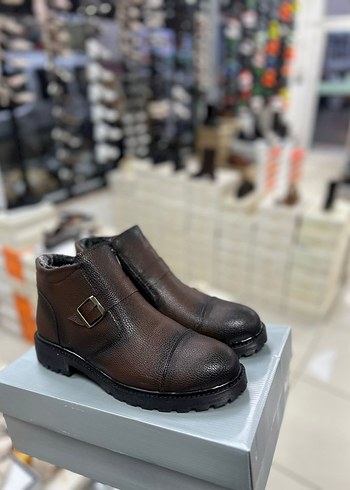 kahverengi Erkek Bot içi kürklü - Görsel 3