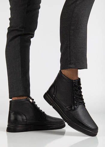 erkek siyah  Bot su geçirmez 1.sınıf malzeme magaza ürünüdür - Görsel 2