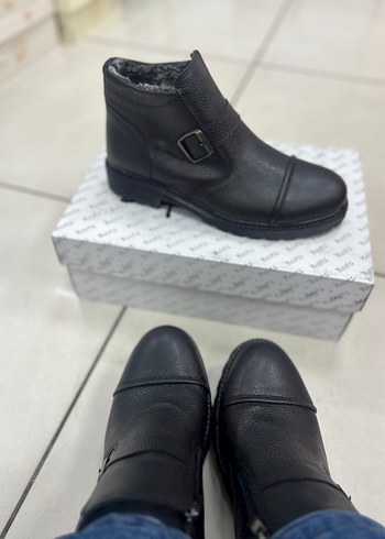 Erkek Siyah tokalı bot içi kürklü - Görsel 7