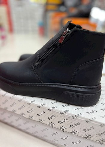 Fermuarlı Siyah Erkek Kauçuk Bot - Görsel 4