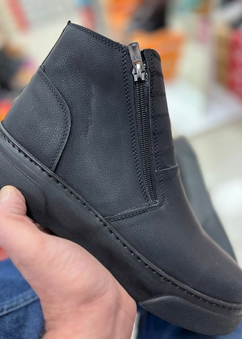 Siyah Fermuarlı Erkek Kauçuk Bot - Görsel 2