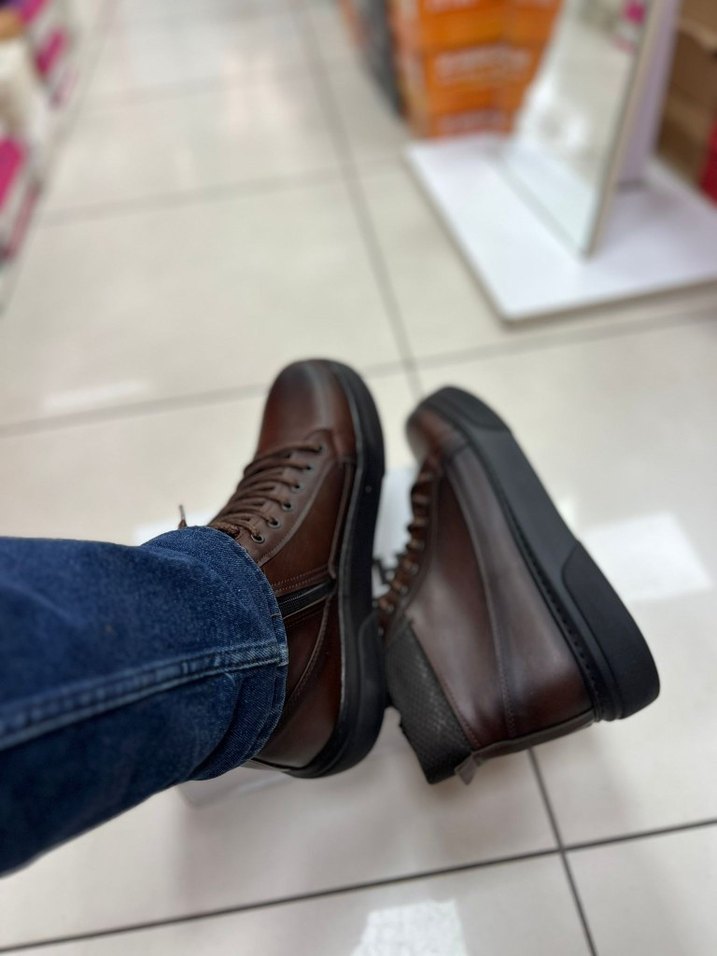 Kahverengi Bağcıklı Erkek Bot - Görsel 5