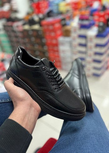 Siyah Erkek Günlük Bağcıklı Ayakkabı - Görsel 2