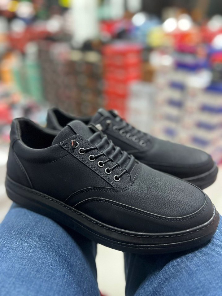 Siyah Bağcıklı Erkek Günlük Ayakkabı - Görsel 4