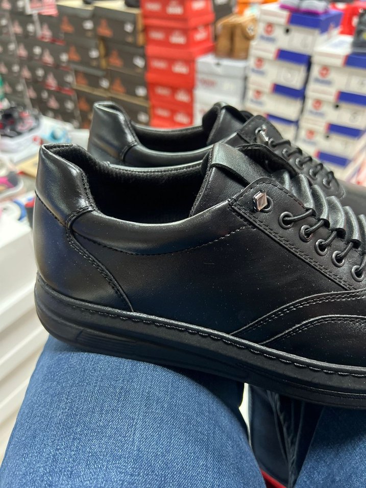 Siyah Bağcıklı Erkek Günlük Ayakkabı - Görsel 2