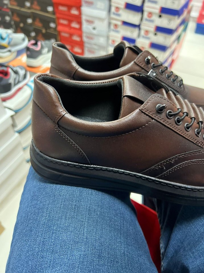 Kahverengi Bağcıklı Erkek Günlük Ayakkabı - Görsel 4