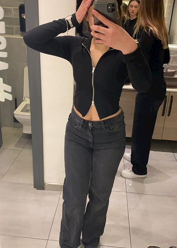 Mango Siyah Jean
