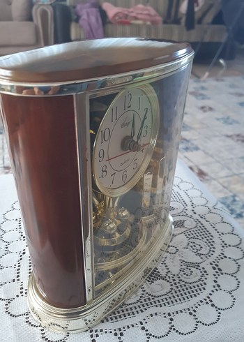 Beden altın Renk Altın Renk Parlak Masa Saati Quartz