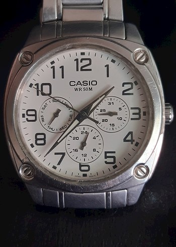 Casio Beyaz Klasik Erkek Kol Saati