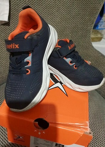 Kinetix Gri Turuncu Erkek Çocuk Spor Ayakkabı - Görsel 4