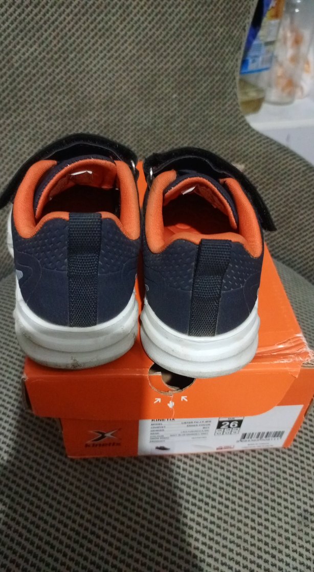 Kinetix Gri Turuncu Erkek Çocuk Spor Ayakkabı - Görsel 3