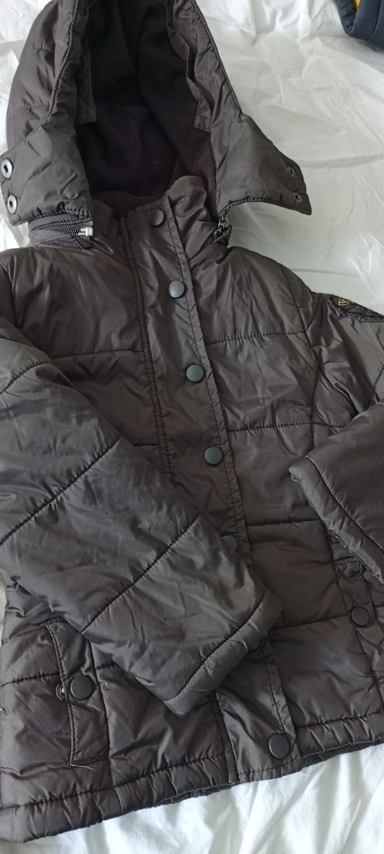 Kahverengi Düğmeli çocuk Mont - Görsel 2