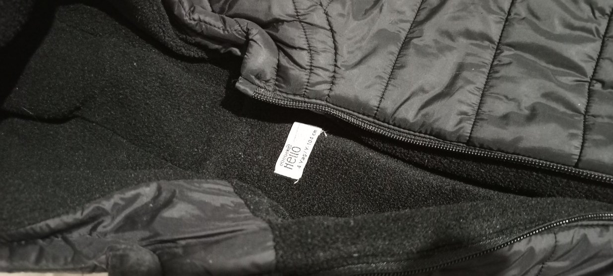 Kapüşonlu Siyah Çocuk Mont - Görsel 3