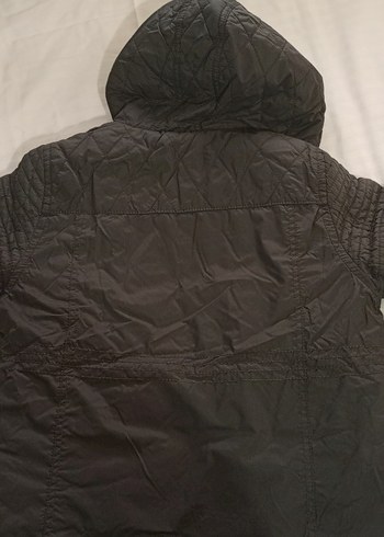 Sarı Astarlı Gri Erkek Çocuk Mont - Görsel 3