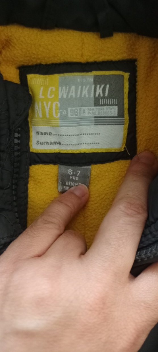 Sarı Astarlı Gri Erkek Çocuk Mont - Görsel 5