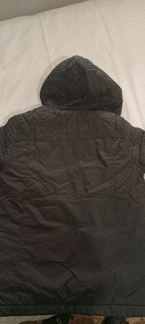 Sarı Astarlı Gri Erkek Çocuk Mont - Görsel 3