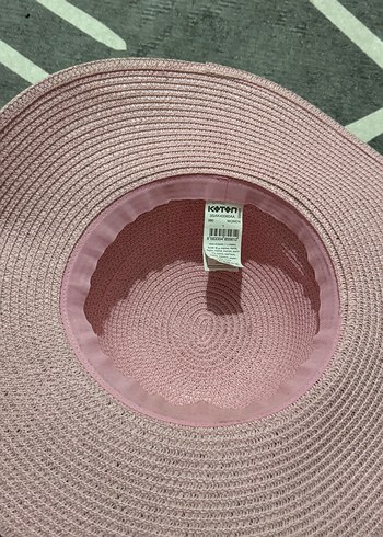 Beden pembe Renk Pembe Bohem Geniş Kenarlı Kadın Şapka