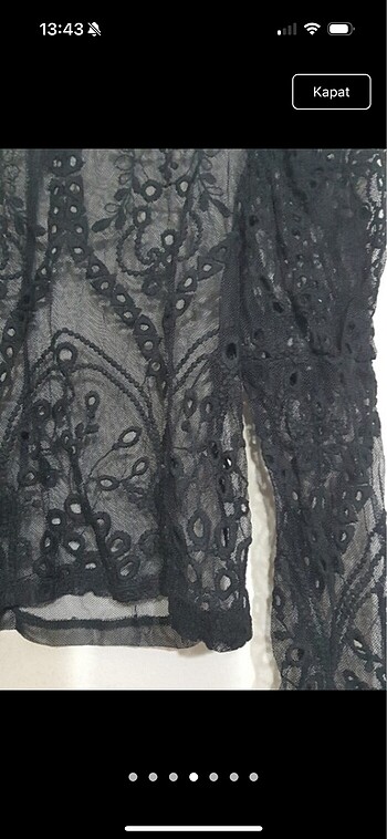 m Beden siyah Renk Crop bluz