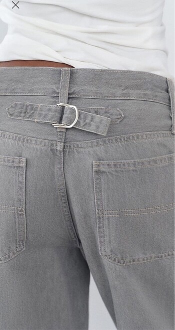 m Beden gri Renk Baggy jean