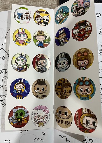 Labubu Boyama Kitabı ve Sticker - Görsel 3