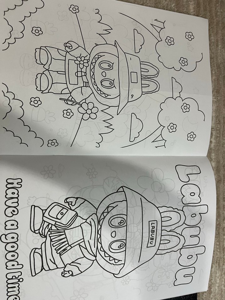 Labubu Boyama Kitabı ve Sticker - Görsel 2