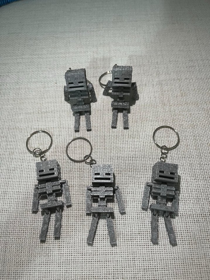 Minecraft iskelet anahtarlık - Görsel 2