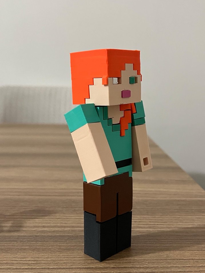 Minecraft alex figür - Görsel 2