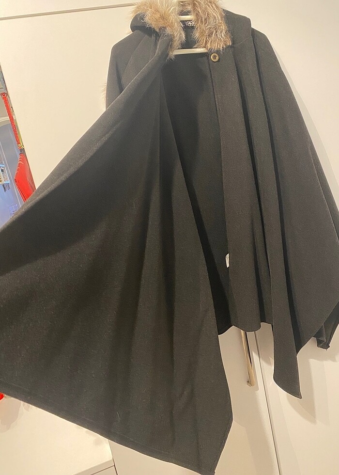 Dewberry Kadın Kaşe Panço - Görsel 3