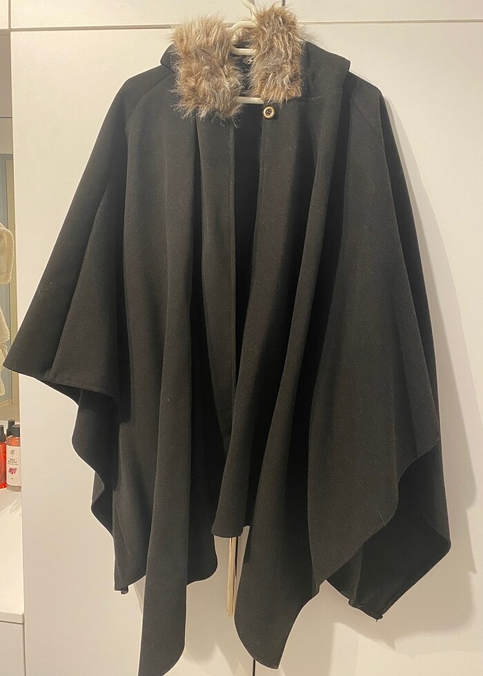 Dewberry Kadın Kaşe Panço - Görsel 2