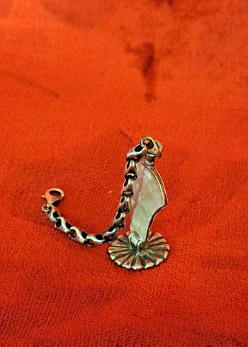 el yapımı usta işçilikli gümüş mühür formunda zincir - Görsel 5