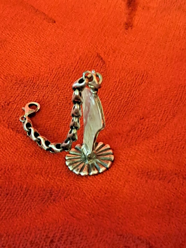 el yapımı usta işçilikli gümüş mühür formunda zincir - Görsel 3