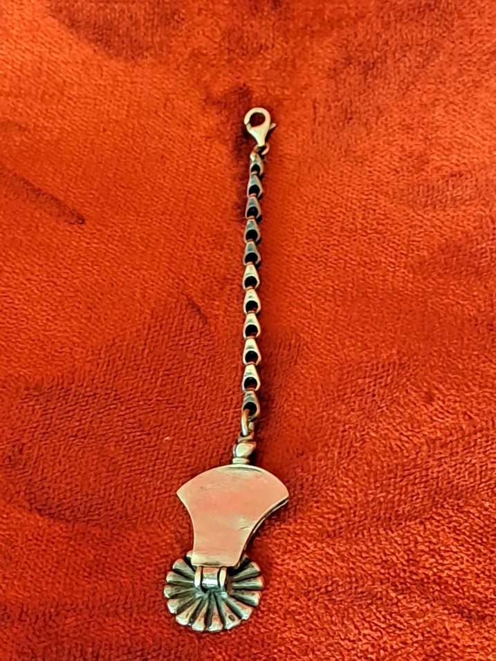 el yapımı usta işçilikli gümüş mühür formunda zincir - Görsel 2