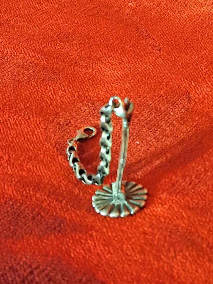 el yapımı usta işçilikli gümüş mühür formunda zincir - Görsel 4