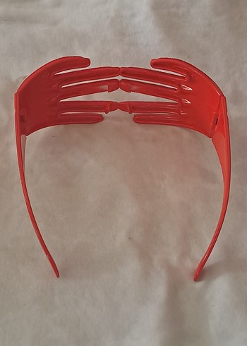 Kırmızı Avant-Garde Elastik parti gözlüğü - Görsel 3