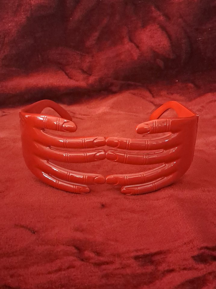 Kırmızı Avant-Garde Elastik parti gözlüğü - Görsel 4