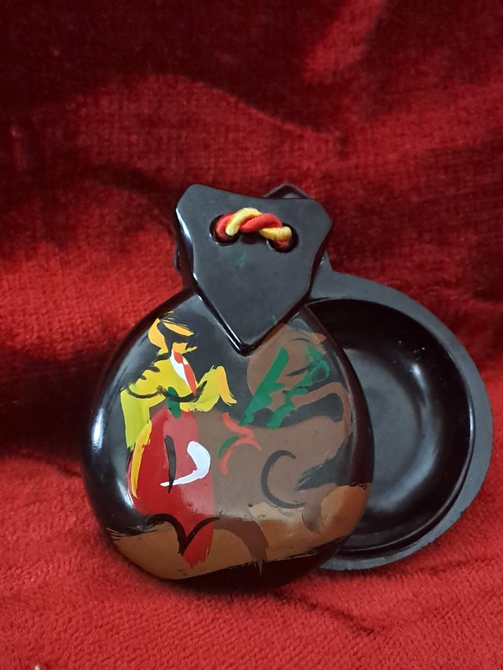 El Boyaması İspanyol 2 adet kastanyet - Görsel 3